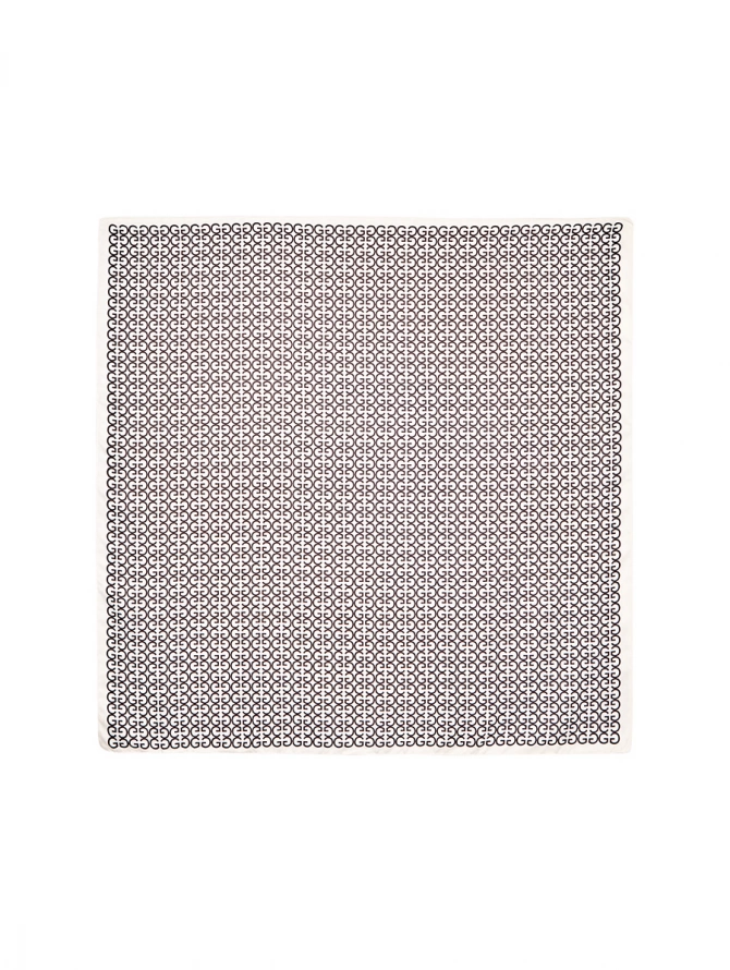 Платок с графическим узором KRD2-68-35