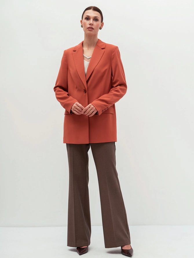 Жакет длинный OD-839-2 терракот