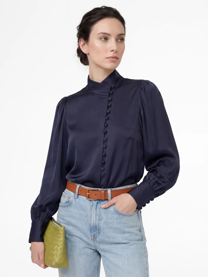 Блуза-косоворотка много пуговиц OD-550-11