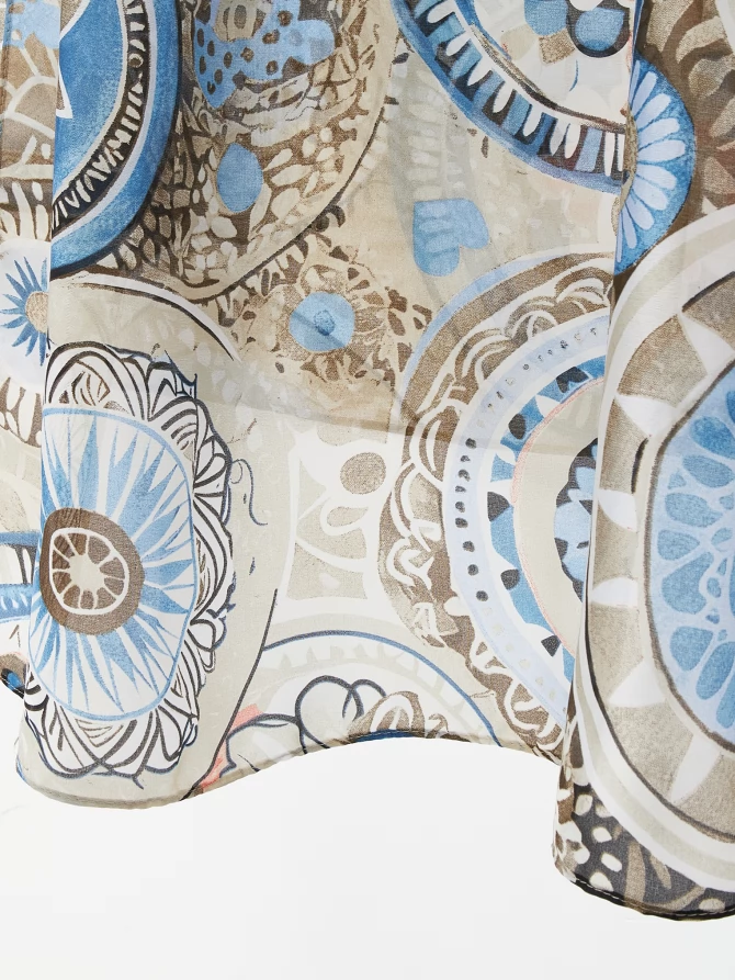 Палантин женский арт-деко двусторонний