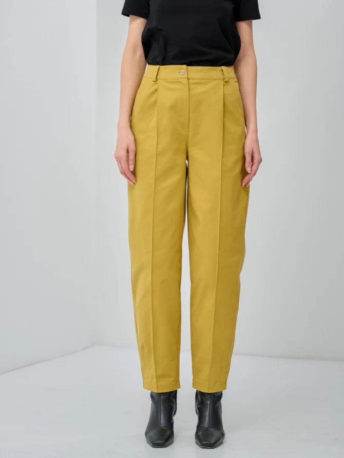 Брюки с простроченной стрелкой