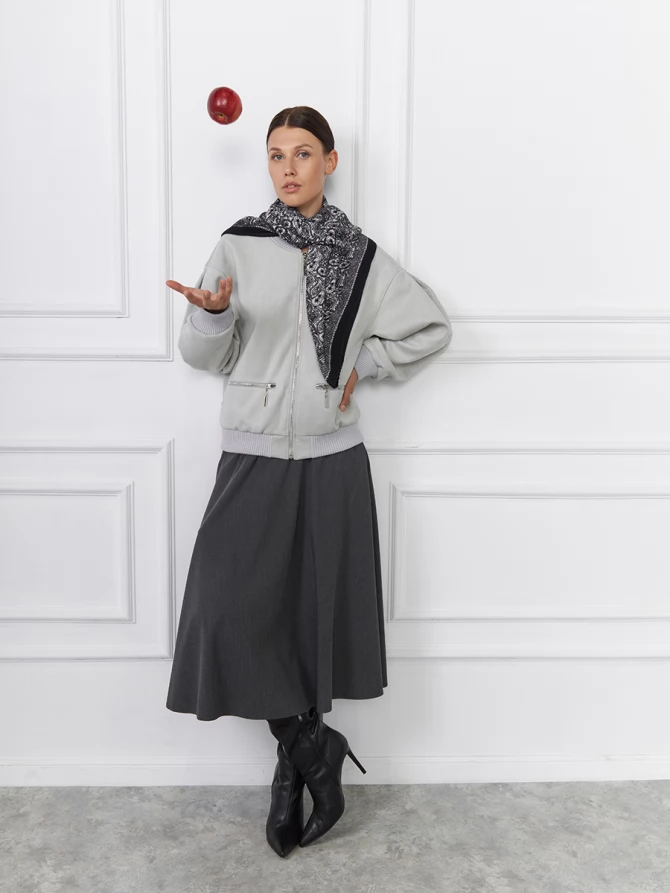 Платок с узором из жатой ткани SPR-854-3