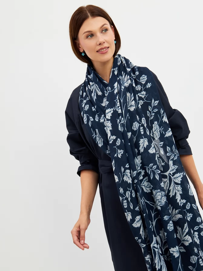 Палантин женский с принтом