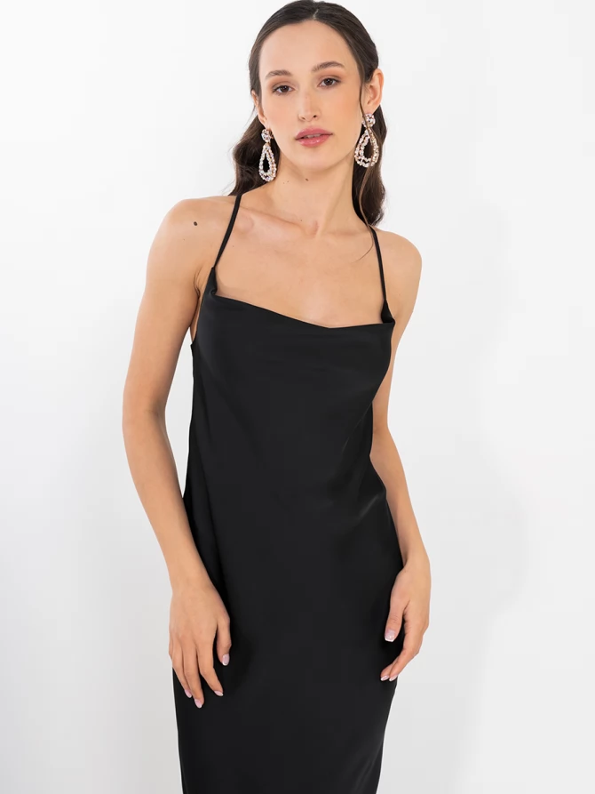 Платье-комбинация  OD-852-1 черное