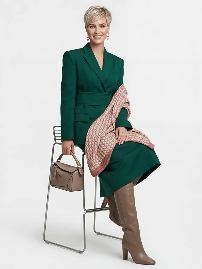 Палантин женский GR-105-1 с геометрическим узором