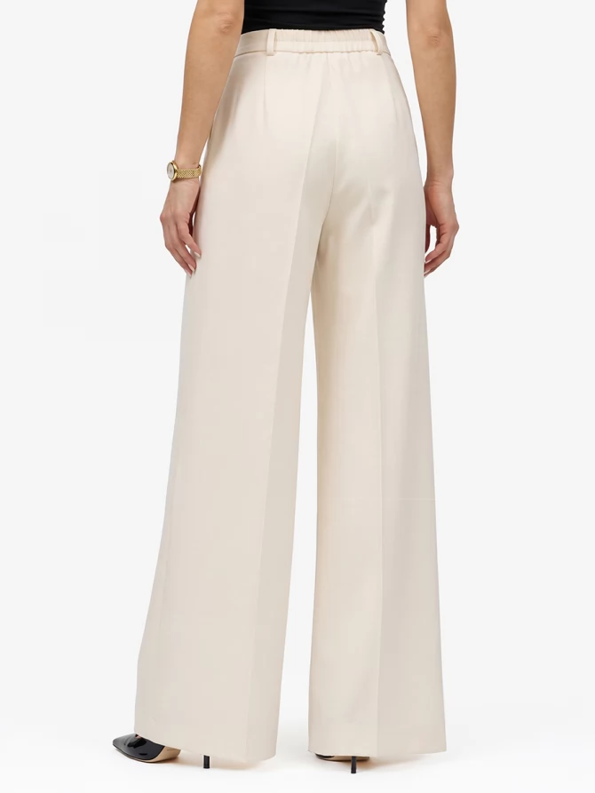 Брюки из костюмной ткани OD-1036-1 молочный