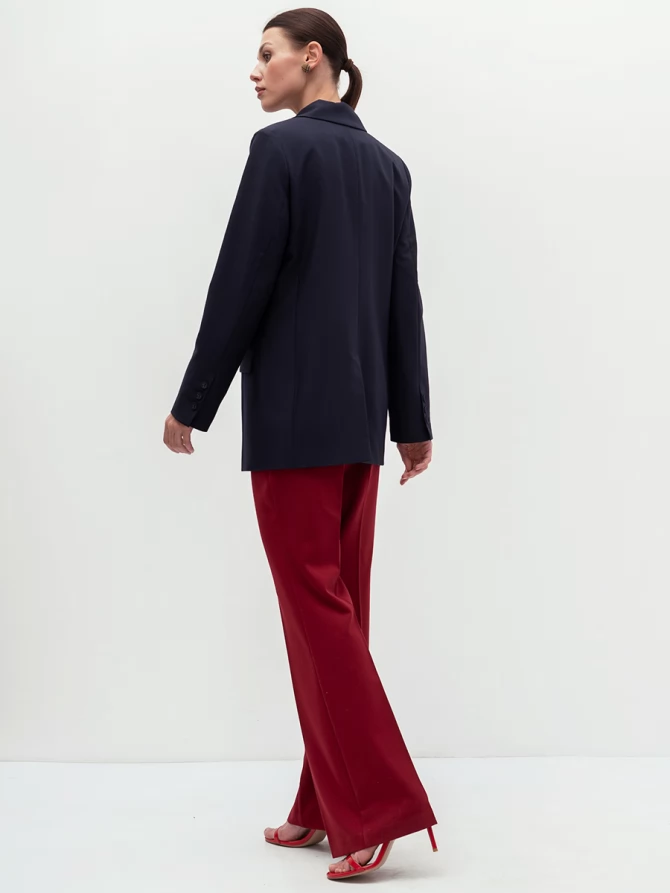 Жакет длинный OD-839-3 т.синий