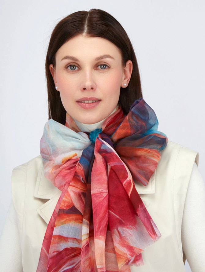 Палантин с принтом Арт-Деко