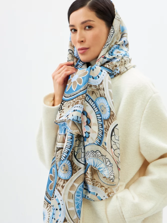 Палантин женский арт-деко двусторонний