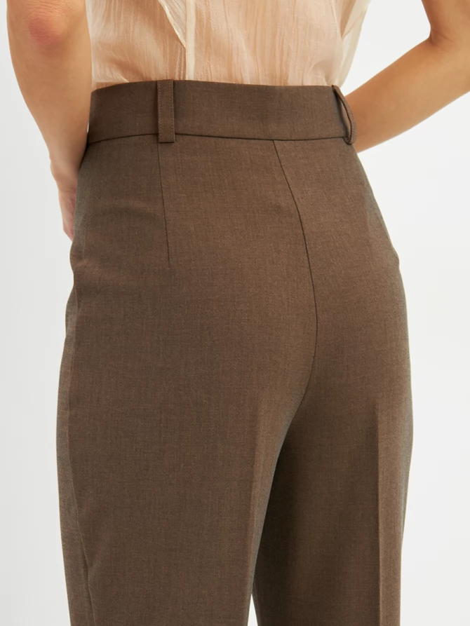 Брюки-клеш OD-822-3 коричневый