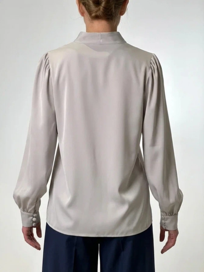 Блузка OD-735-15 серо-коричневый