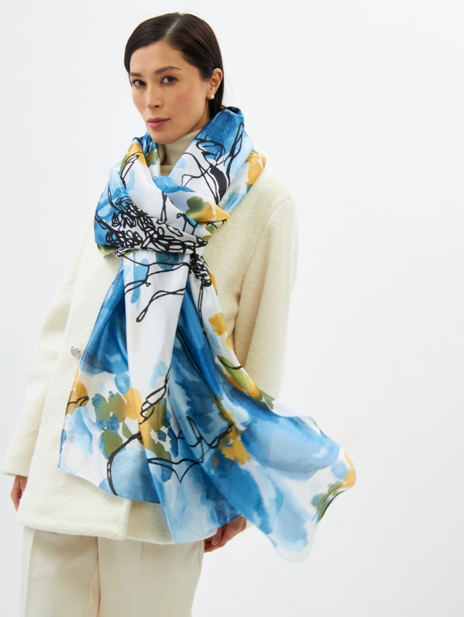 Палантин женский D2-1351-3