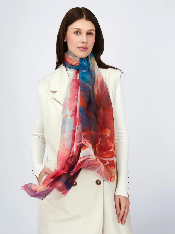 Палантин с принтом Арт-Деко