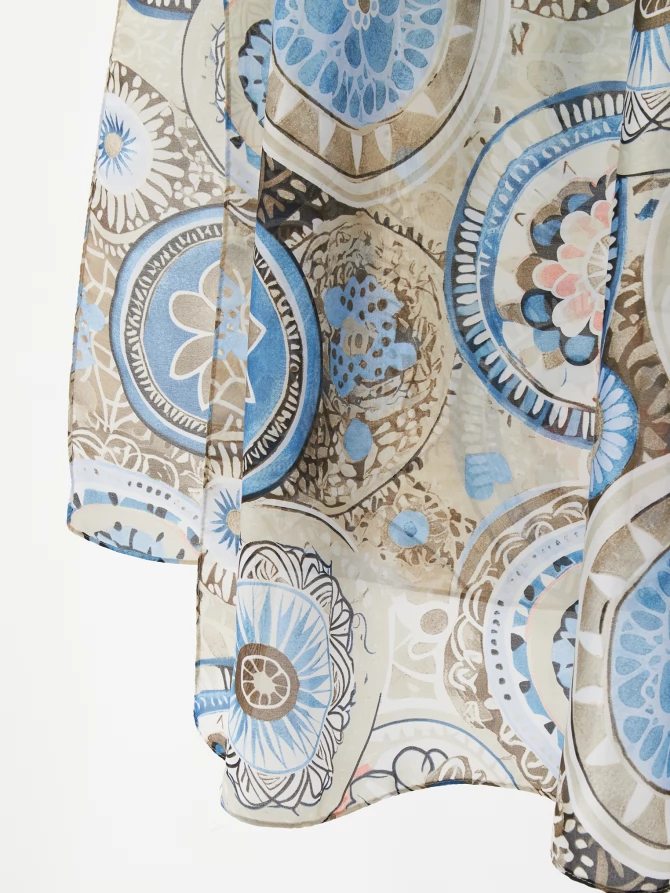 Палантин женский арт-деко двусторонний