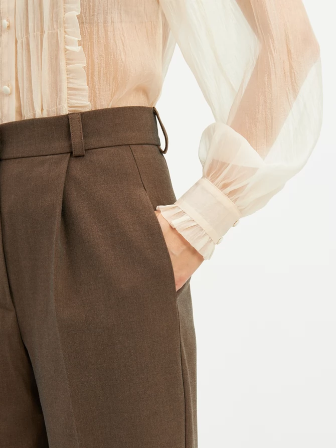 Брюки костюмка OD-825-1 коричневый