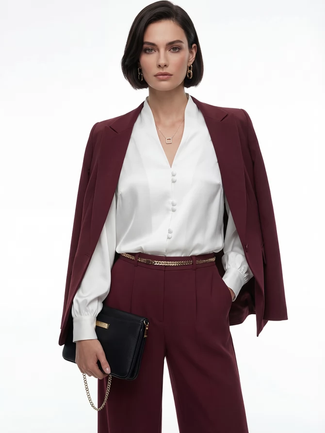 Блуза с вырезом  