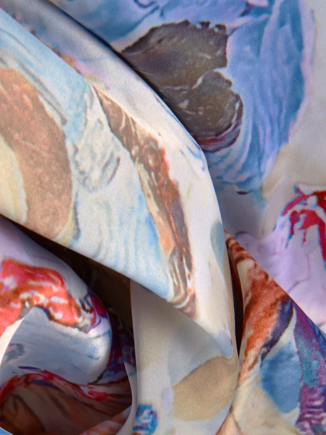 Палантин женский с авторским рисунком