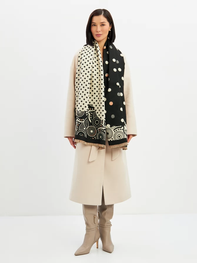 Палантин двусторонний с принтом RH10-1451-3