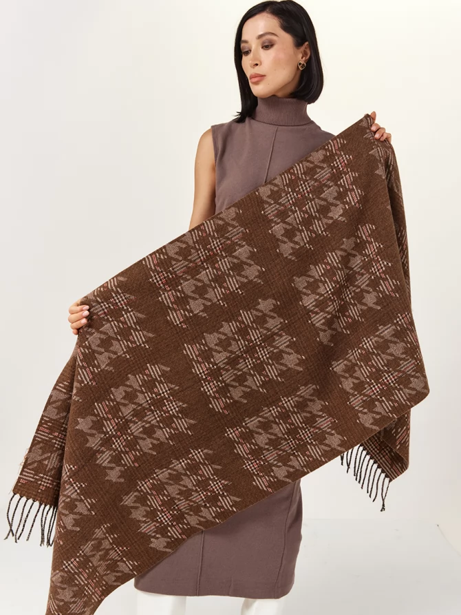 Палантин женский в клетку RH10-16-4