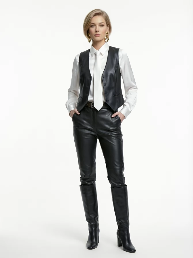 Блузка с галстуком  OD-881-4 белый