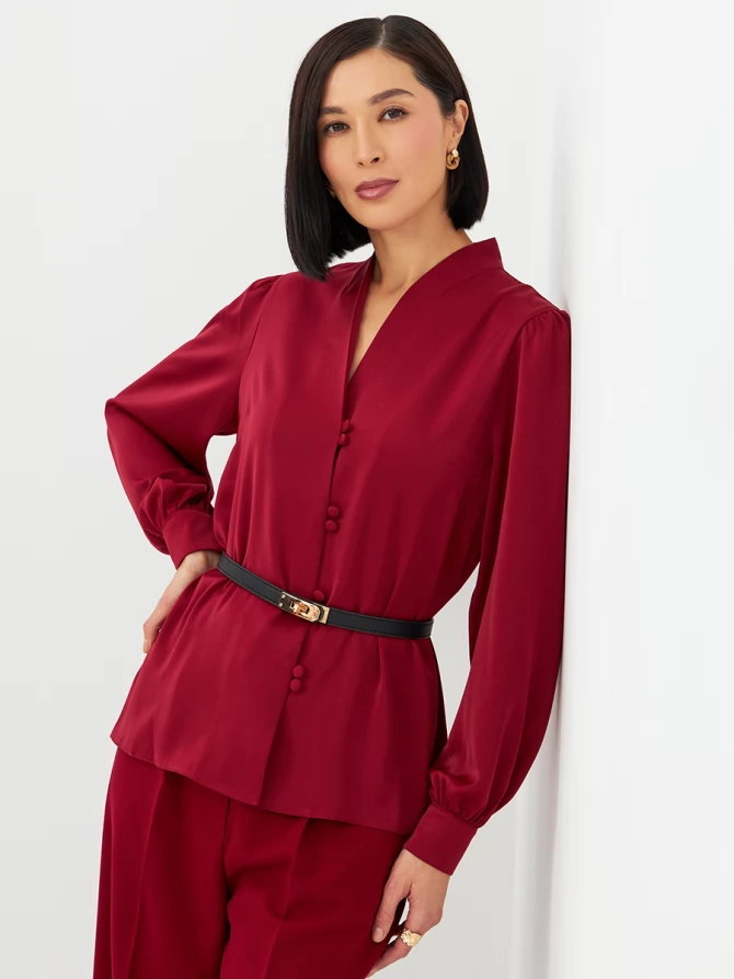 Блузка OD-735-17 бордовый