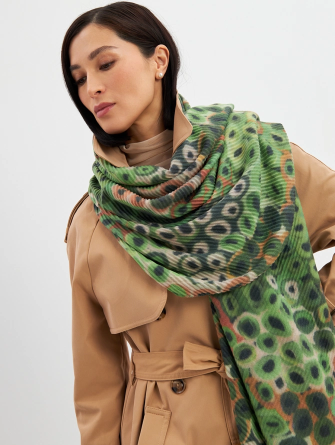 Палантин женский с абстрактным принтом