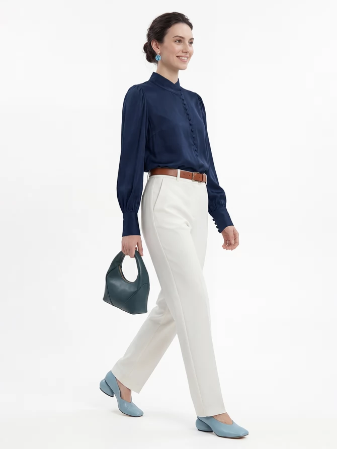 Блуза-косоворотка много пуговиц OD-550-11