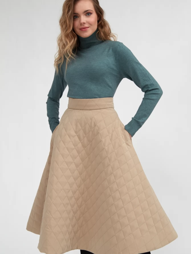 Юбка стеганая