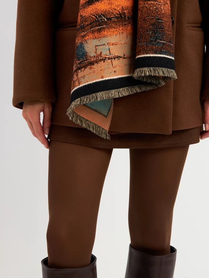 Палантин с художественным принтом