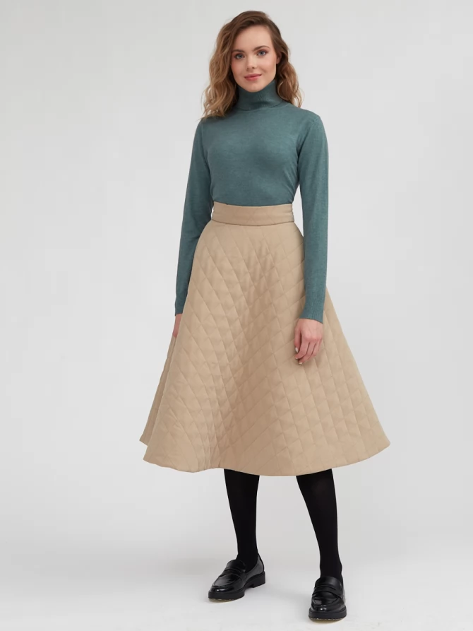 Юбка стеганая