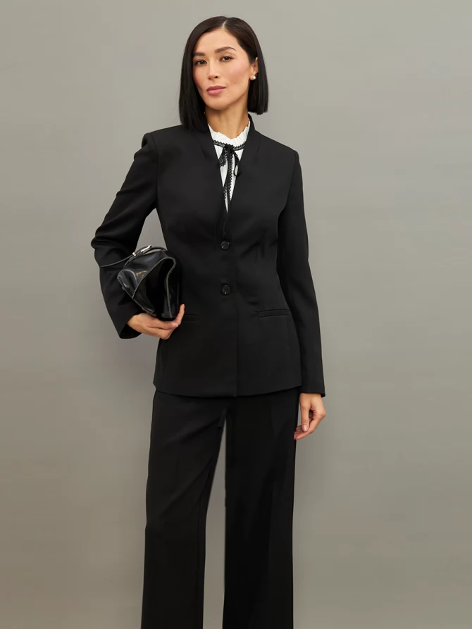 Блузка без рукавов с отделкой из тесьмы OD-973-1 белый