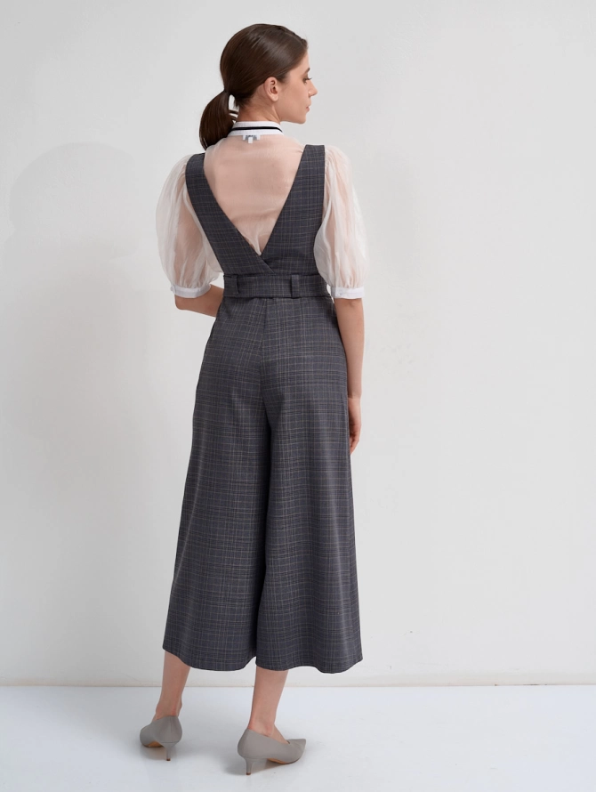 Комбинезон с брюками-кюлотами