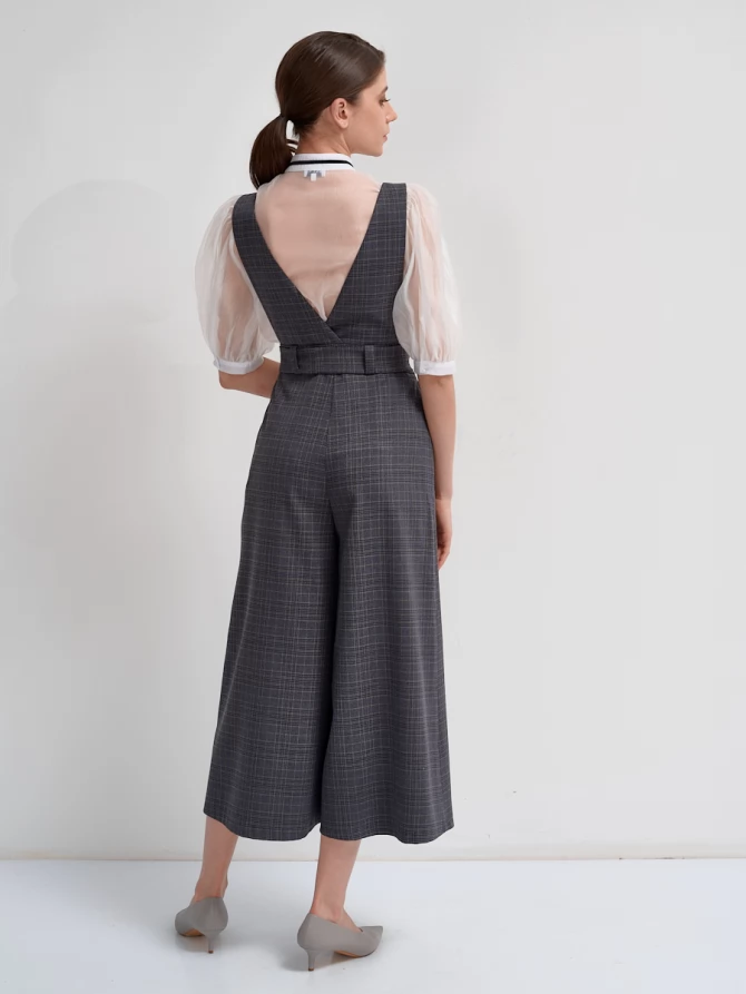 Комбинезон с брюками-кюлотами