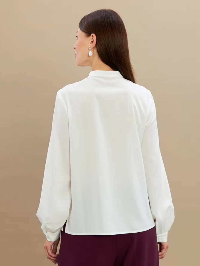 Блузка с рюшами OD-976-1 белая