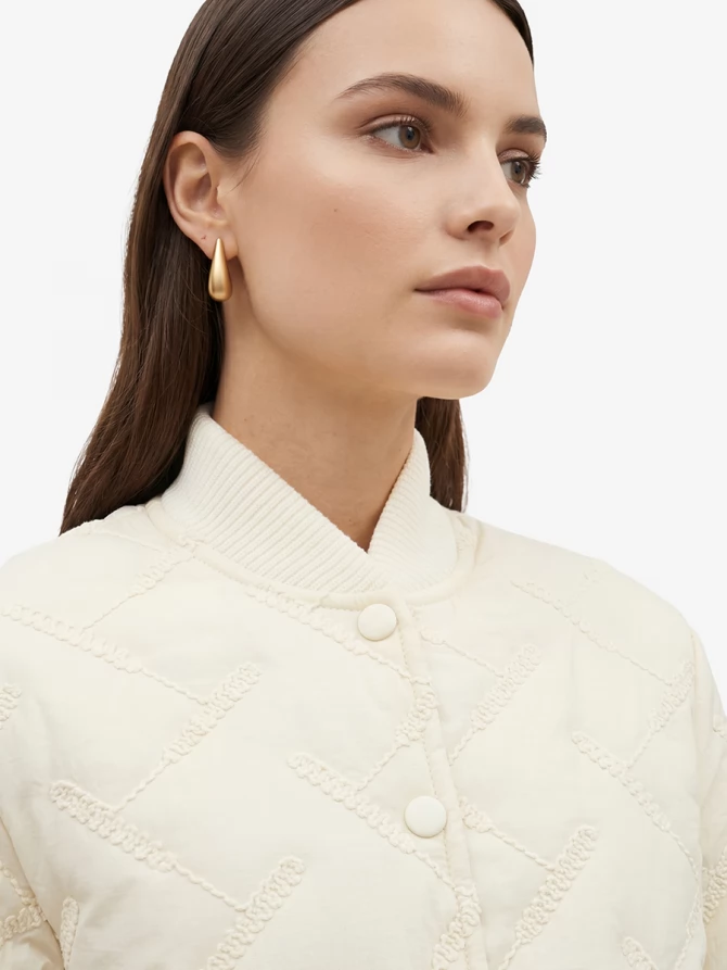 Куртка стеганая OD-1047-1 бежевый