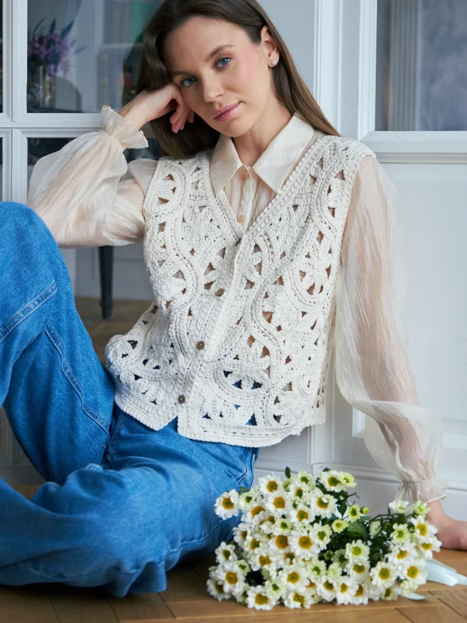 Жилет OD-001-1 вязаный