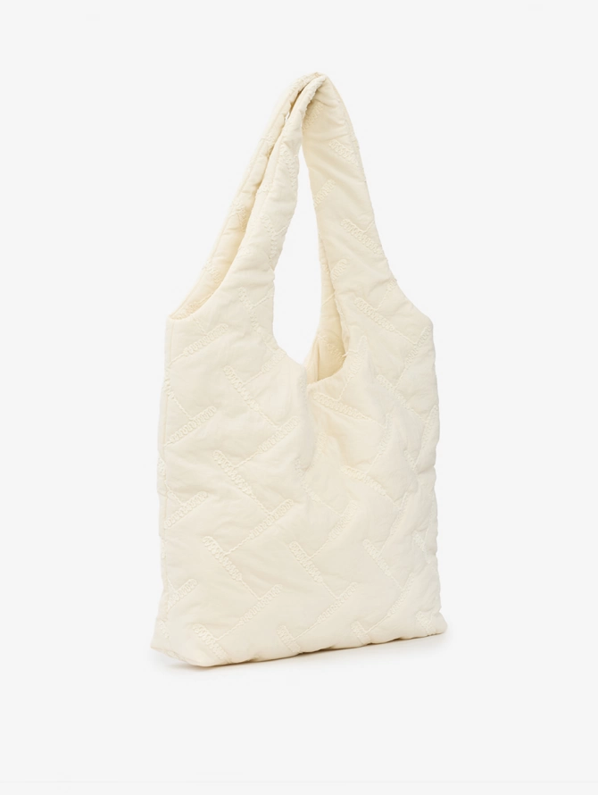 Стеганая сумка на магнитных кнопках OD-1053-1 бежевый