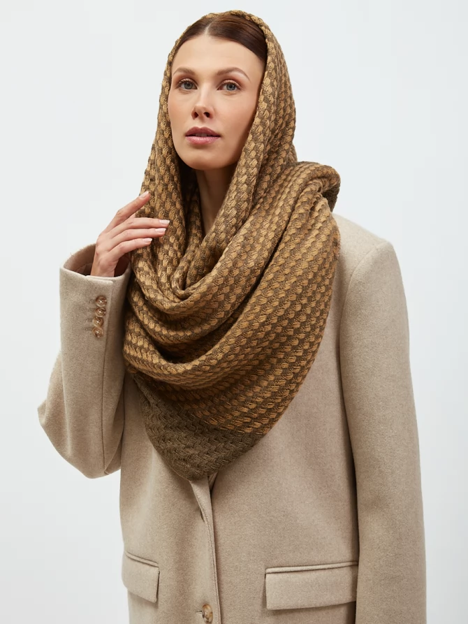 Палантин двусторонний с бахромой RH-135-1