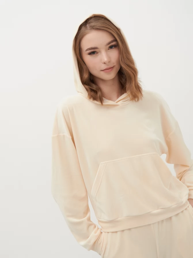 Худи из велюра