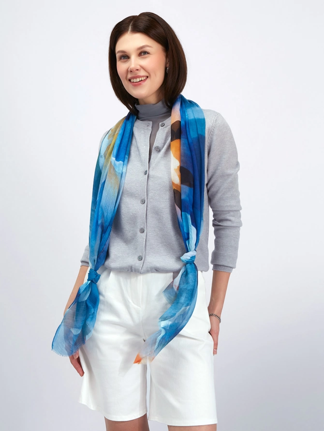 Палантин с Арт-деко узором