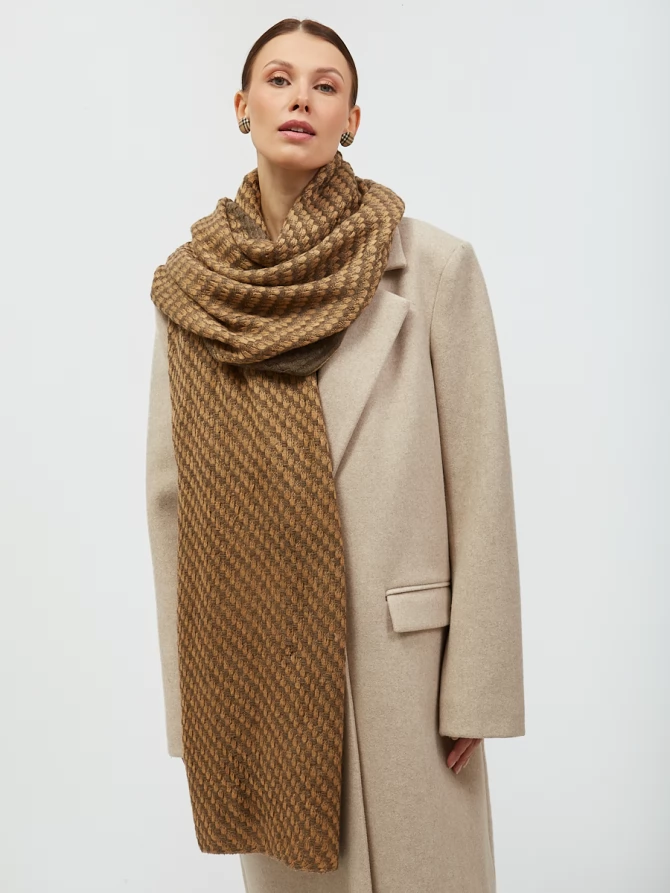 Палантин двусторонний с бахромой RH-135-1