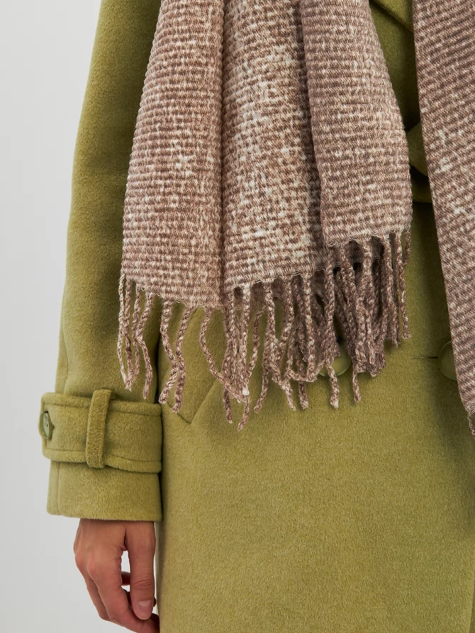 Палантин женский двусторонний с градиентным эффектом