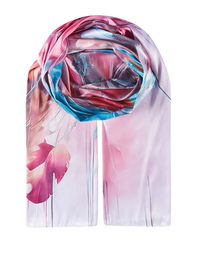 Палантин женский с авторским абстрактным принтом