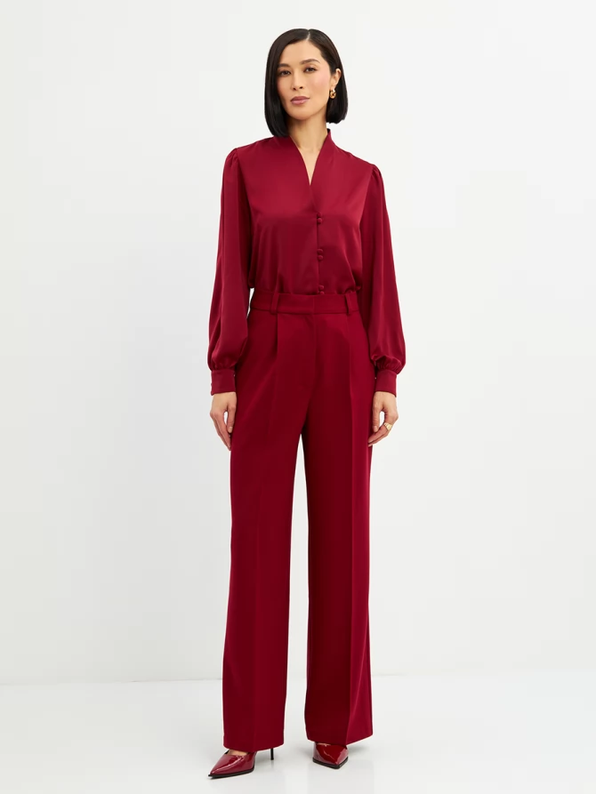 Брюки костюмка OD-825-4 бордо