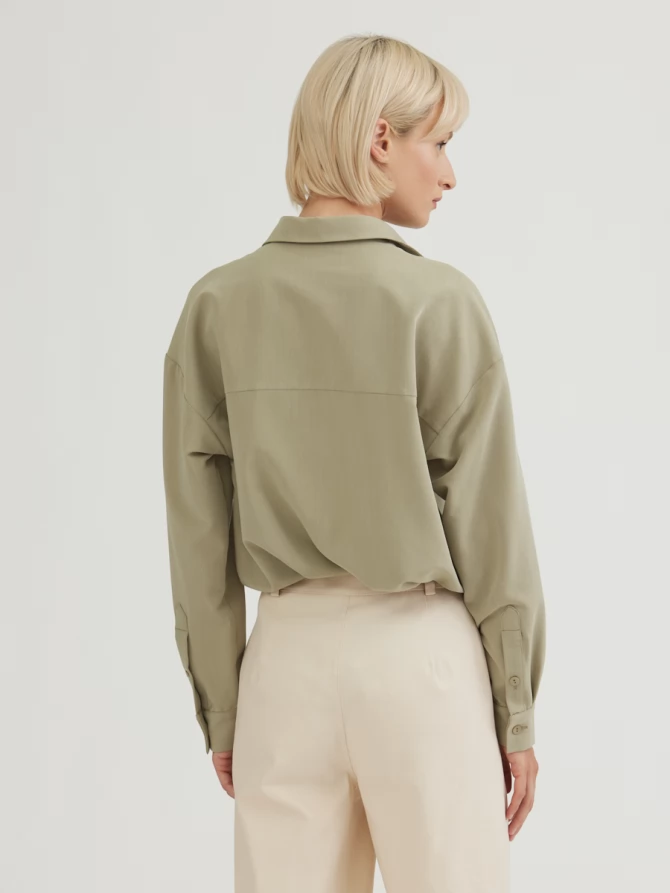 Брюки с простроченной стрелкой