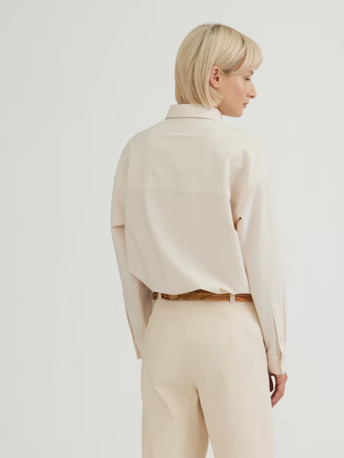 Брюки с простроченной стрелкой