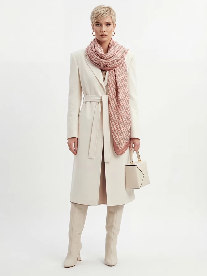 Палантин женский GR-105-1 с геометрическим узором