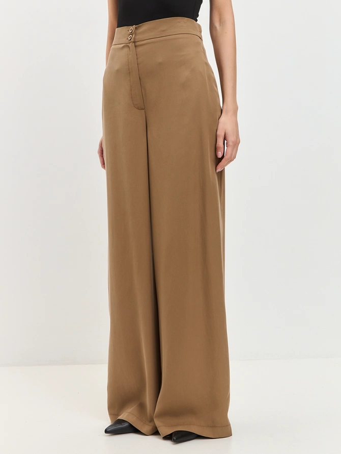 Брюки палаццо OD-818-1 коричневые