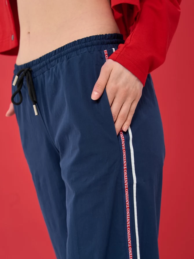 Брюки с тесьмой