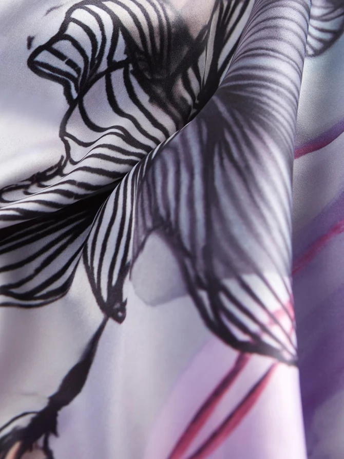 Палантин женский с акварельным принтом